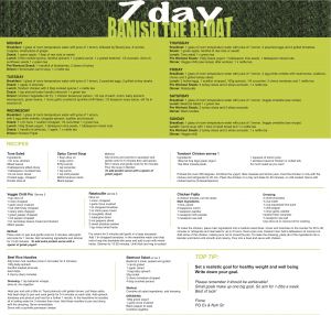 7 DAY BANISH THE BLOAT